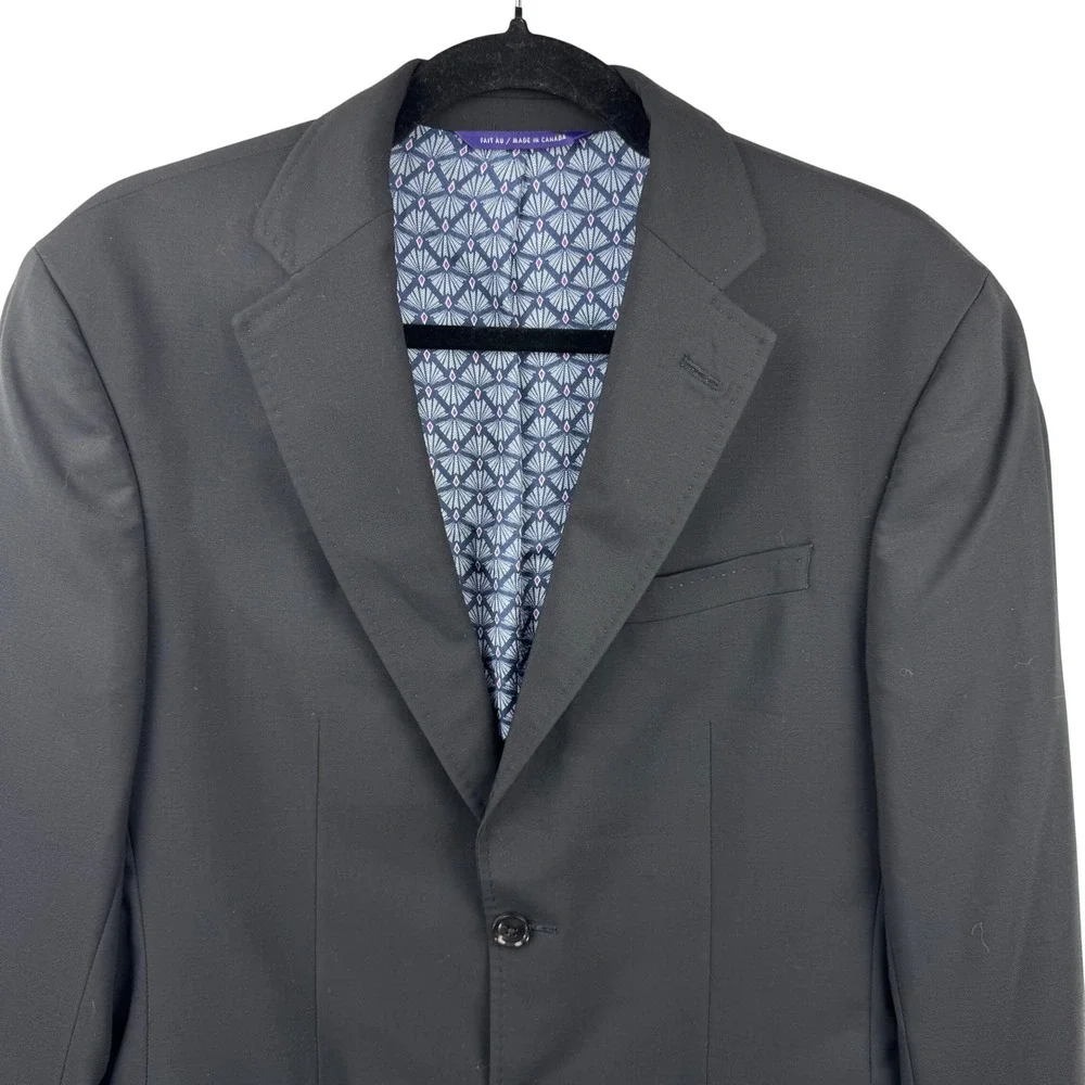 Ted Baker‎ Blazer Mens 38S Black Wool Endurance Jay CT Two Button Professional